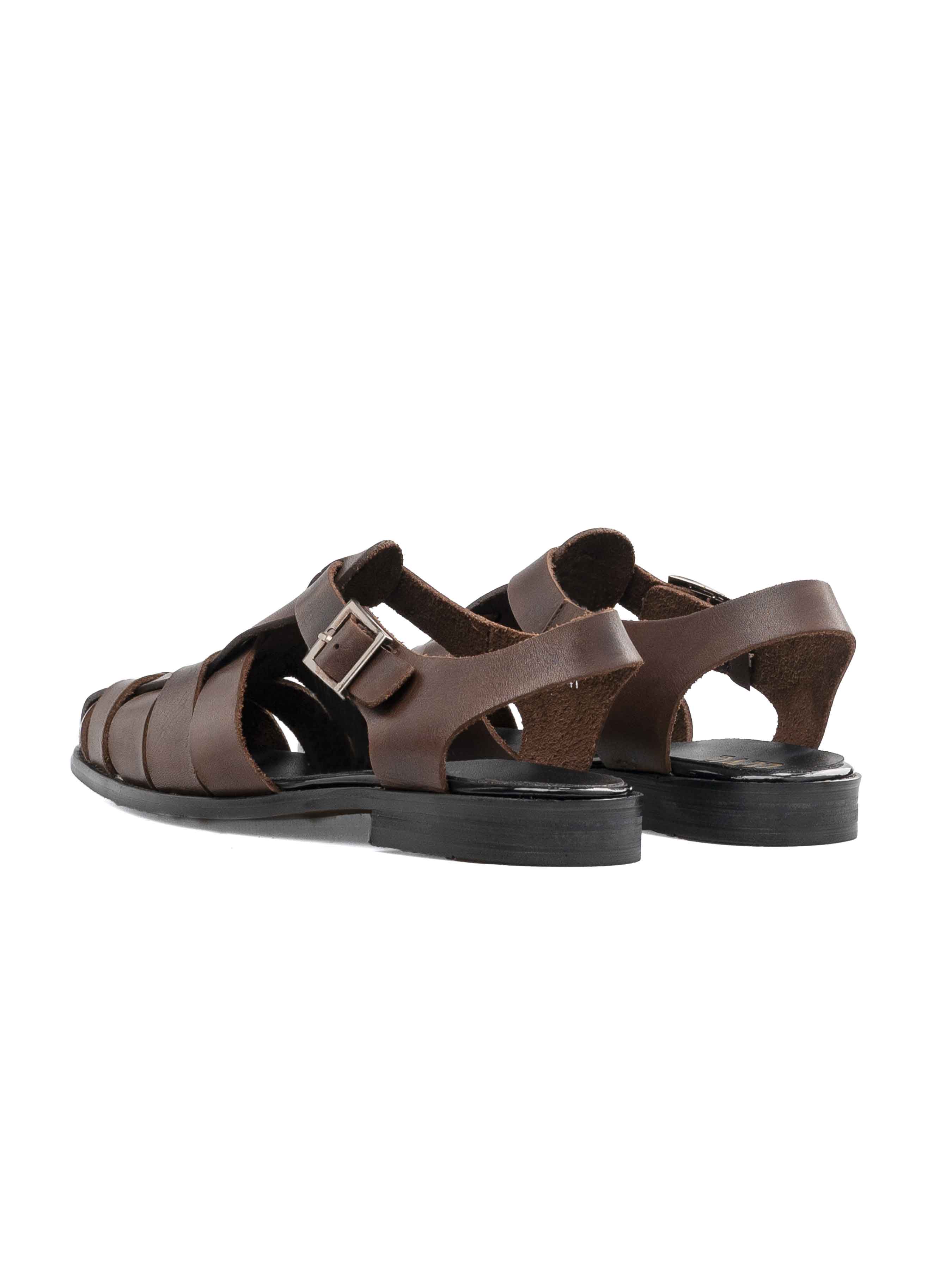 Colin Cage Sandal - Dark Brown (Hand Painted Patina)