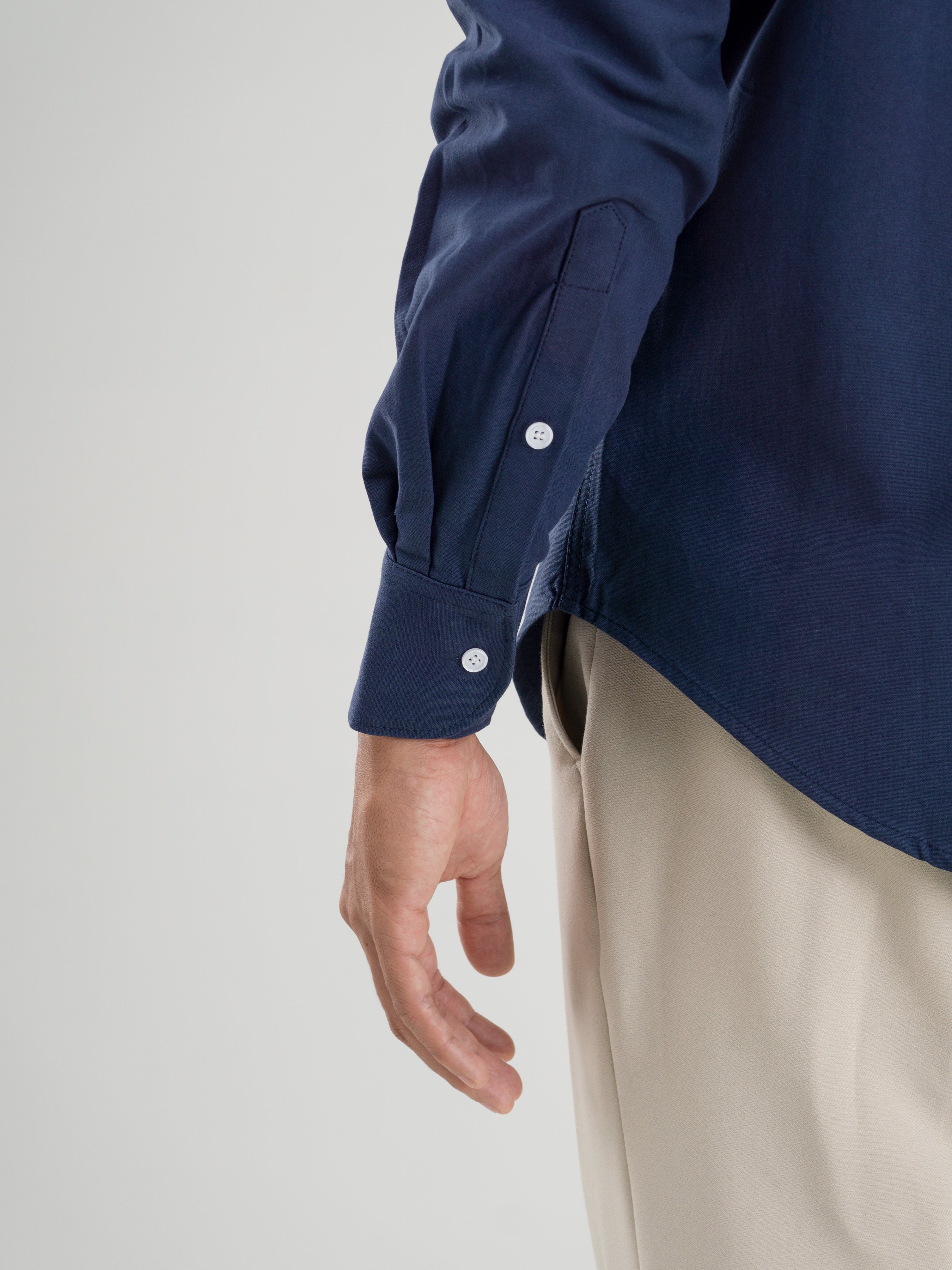 Formal Shirt - Dark Blue Oxford Button-Down Collar