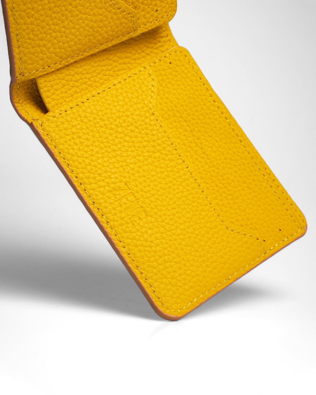 Artemis Python Wallet - Light Brown and Yellow Leather