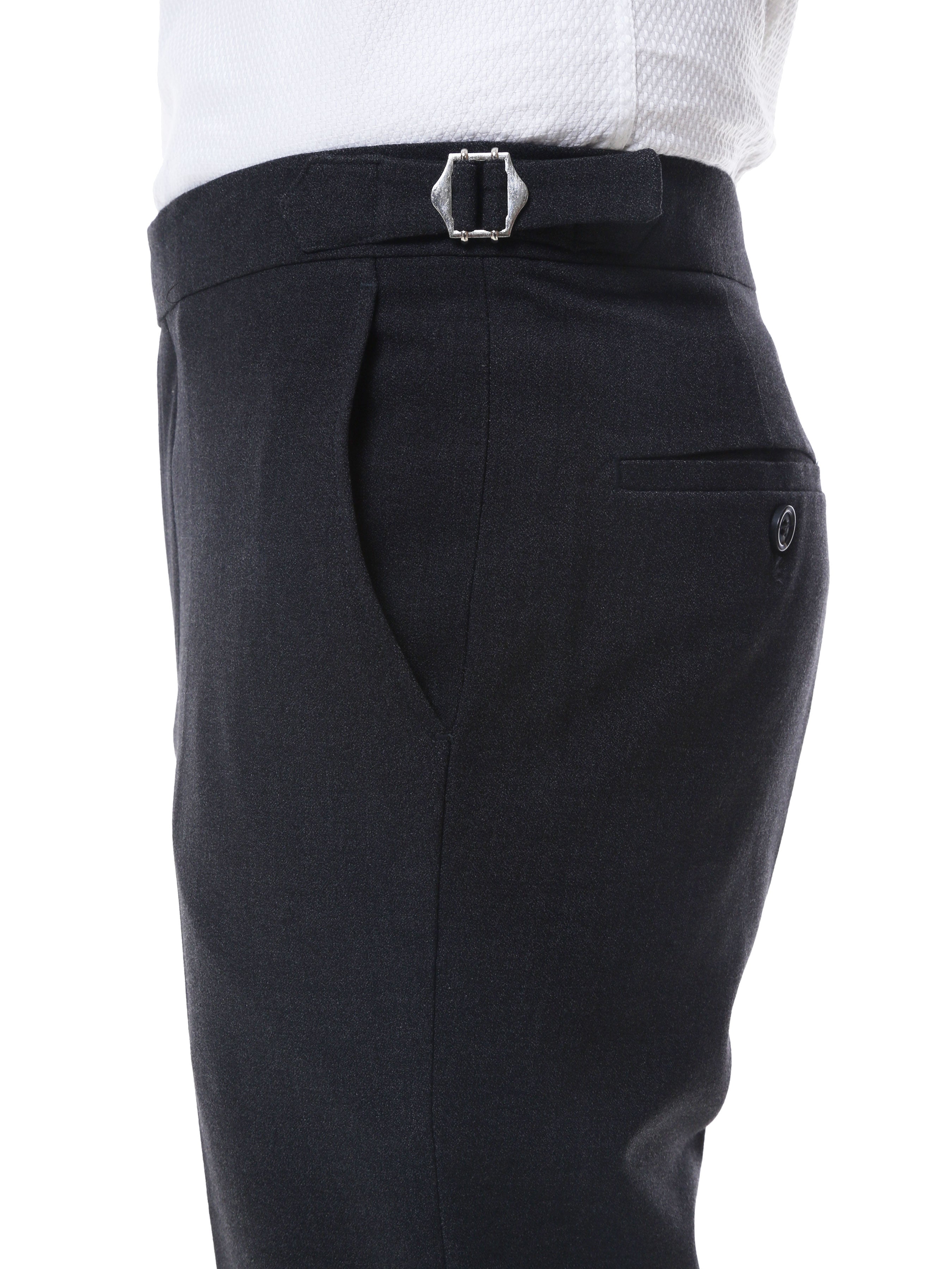 Harry Brown Wedding wool-mix grey herringbone slim fit side adjuster suit  pants | ASOS