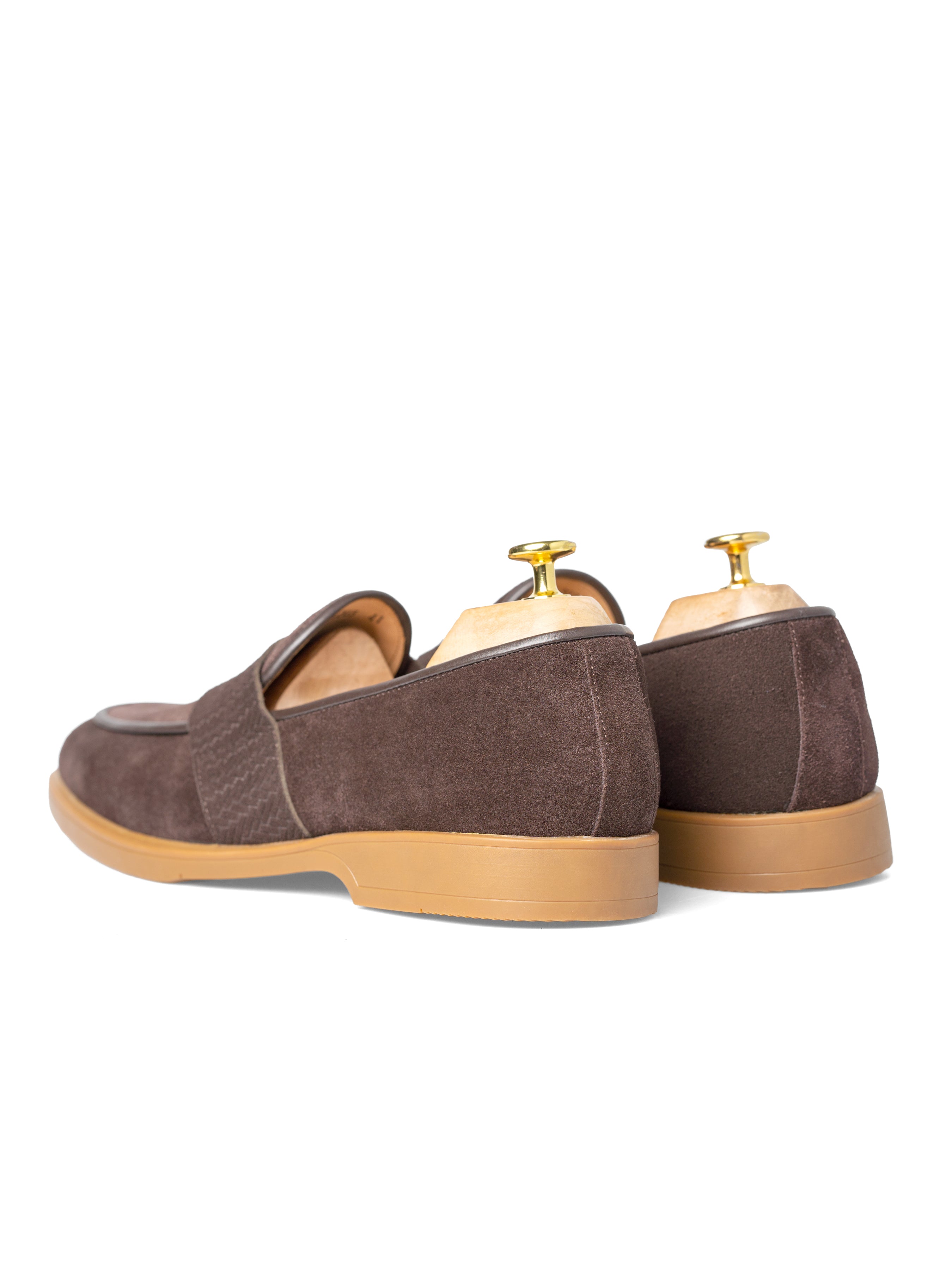 Belgian Loafer Penny - Coffee Suede Leather (Soflex Sole) - Zeve Shoes