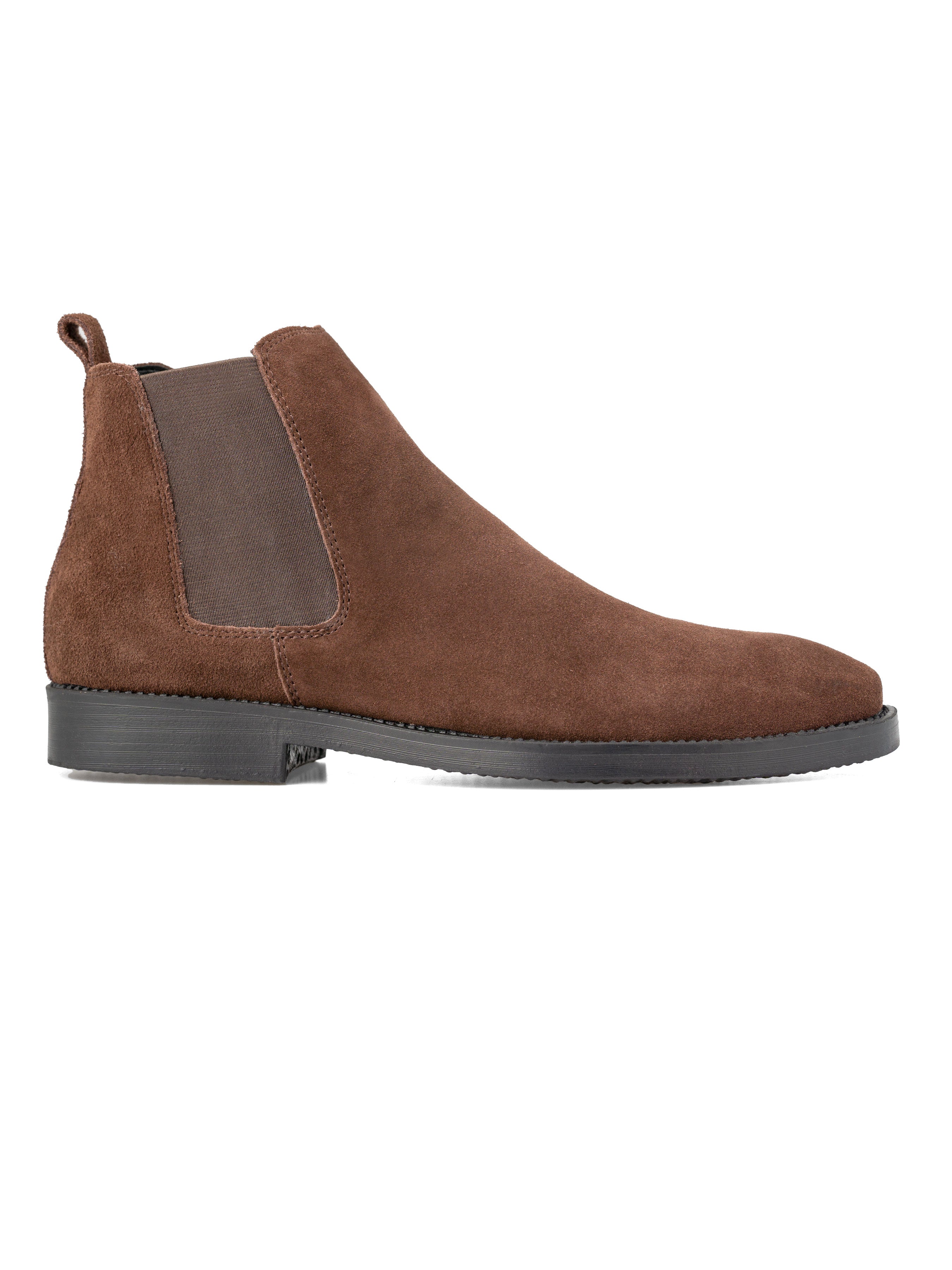Chelsea Boots - Coffee Suede Leather (Crepe Sole) - Zeve Shoes