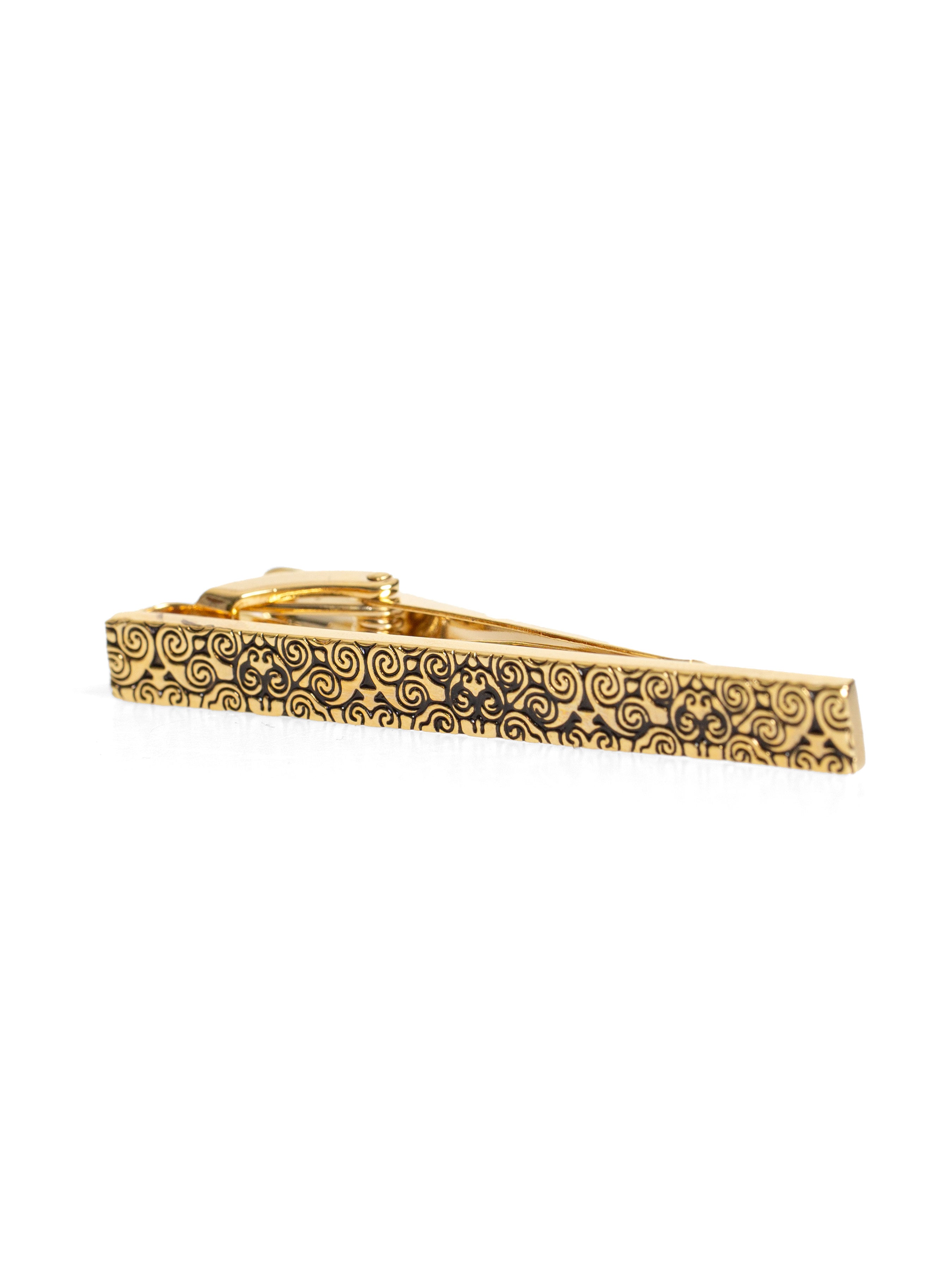 Tie Clip - Enzo Spiral Gold - Zeve Shoes
