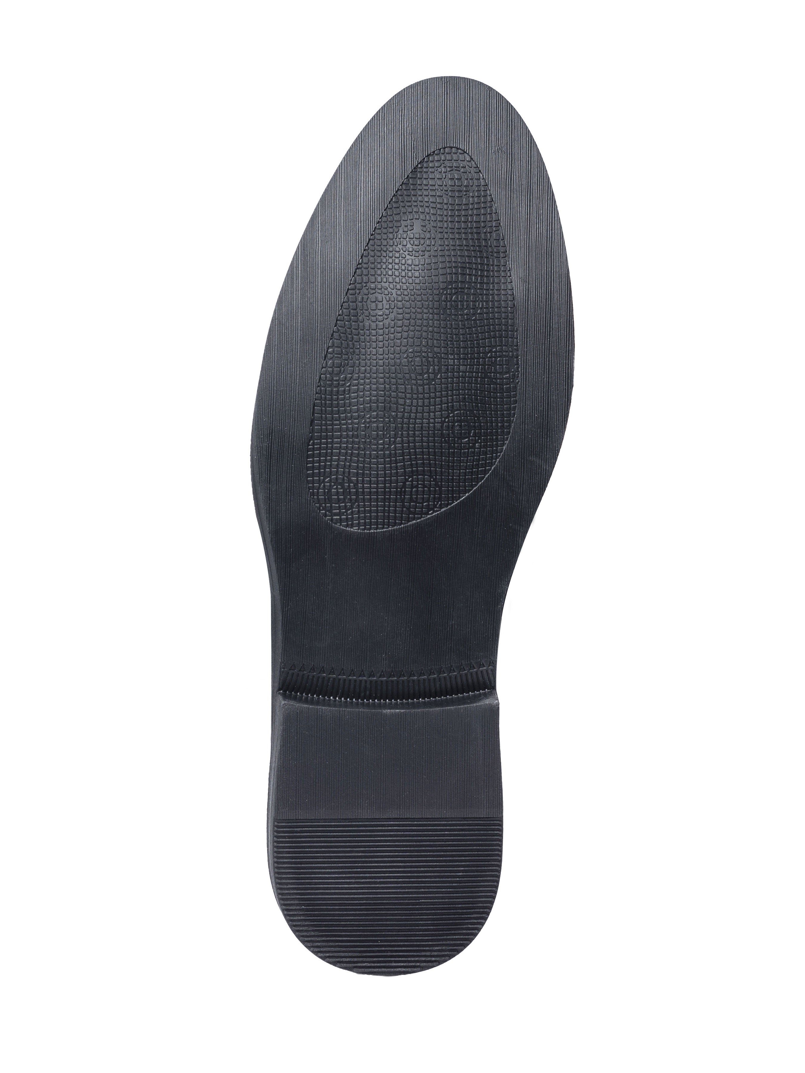Horsebit Buckle Loafer - Black Pebble Grain Leather (Flexi-Sole) - Zeve Shoes