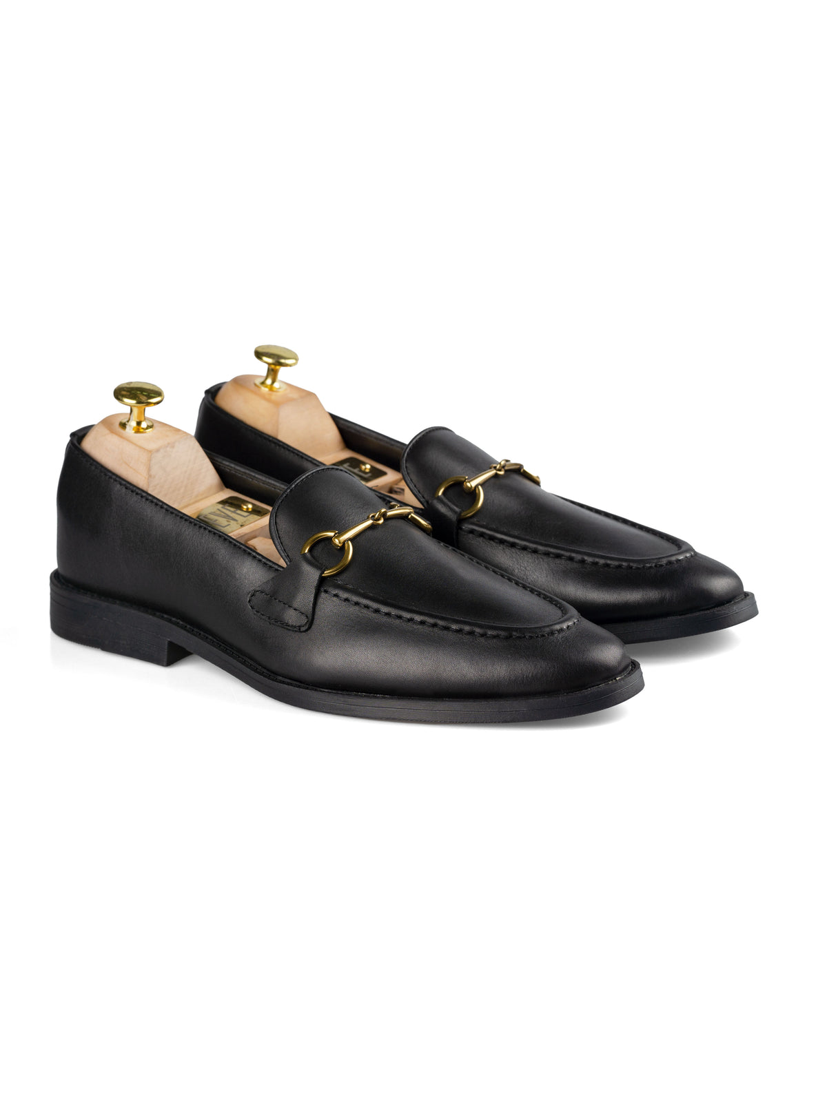 Horsebit Buckle Loafer - Solid Black Leather (Flexi-Sole) | Zeve Shoes