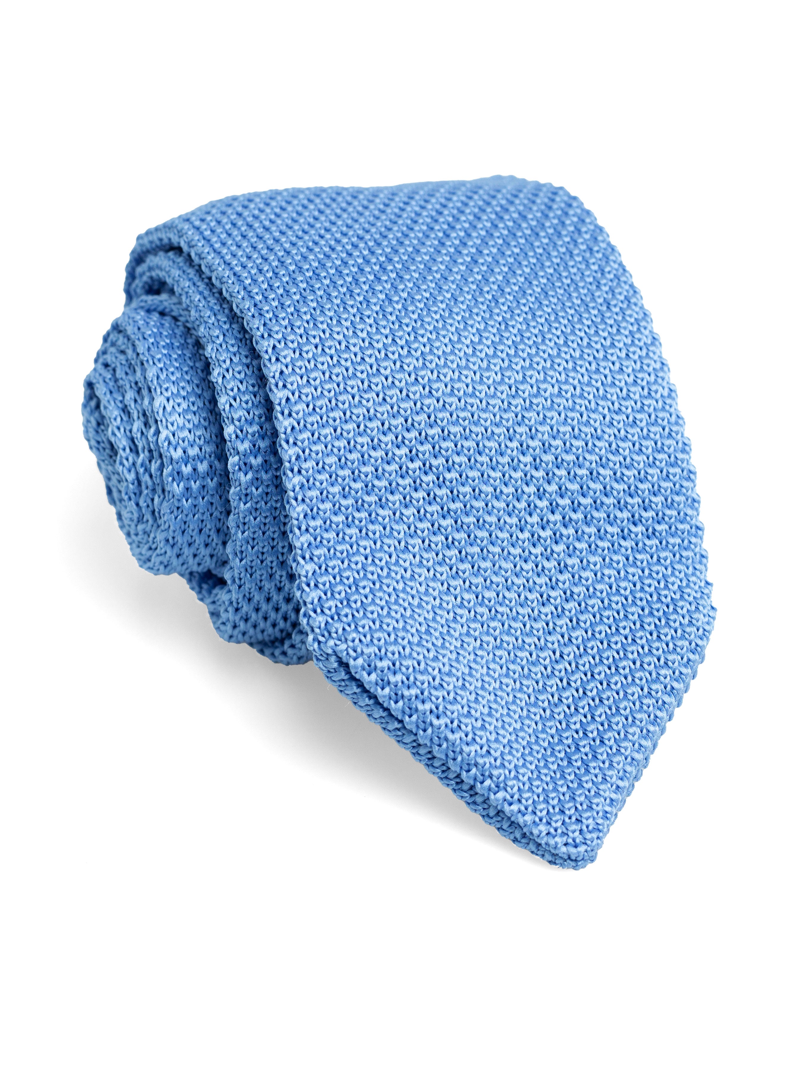 Knit Tie - Sky Blue - Zeve Shoes