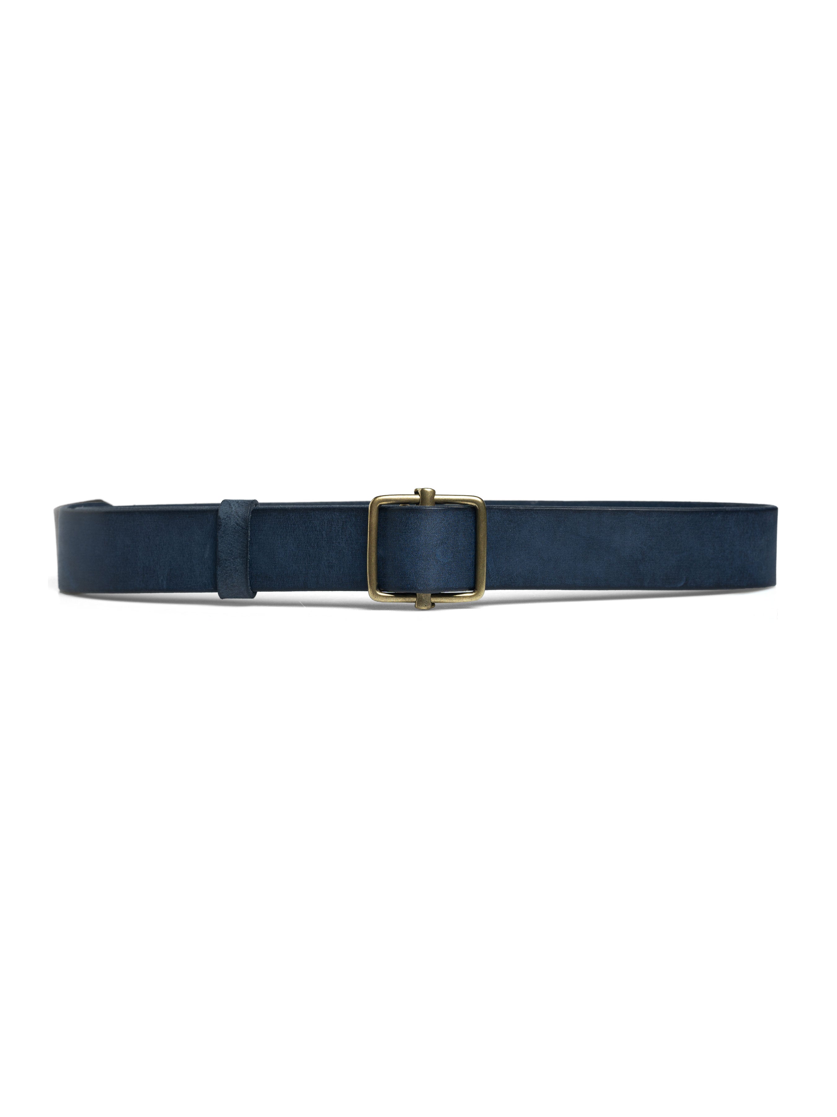 Italian Rustic Leather Belt with Adjuster Gold-toned Buckle - Zeve Shoes