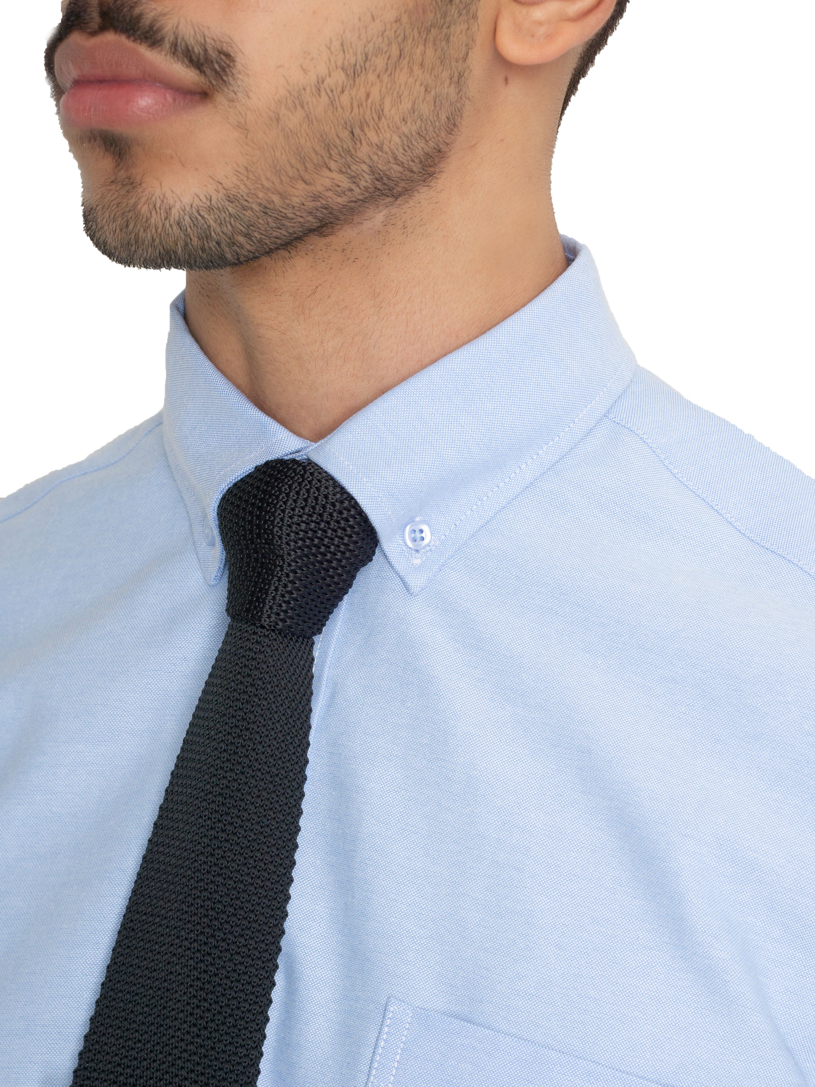 Formal Shirt - Light Blue Oxford Button-Down Collar - Zeve Shoes