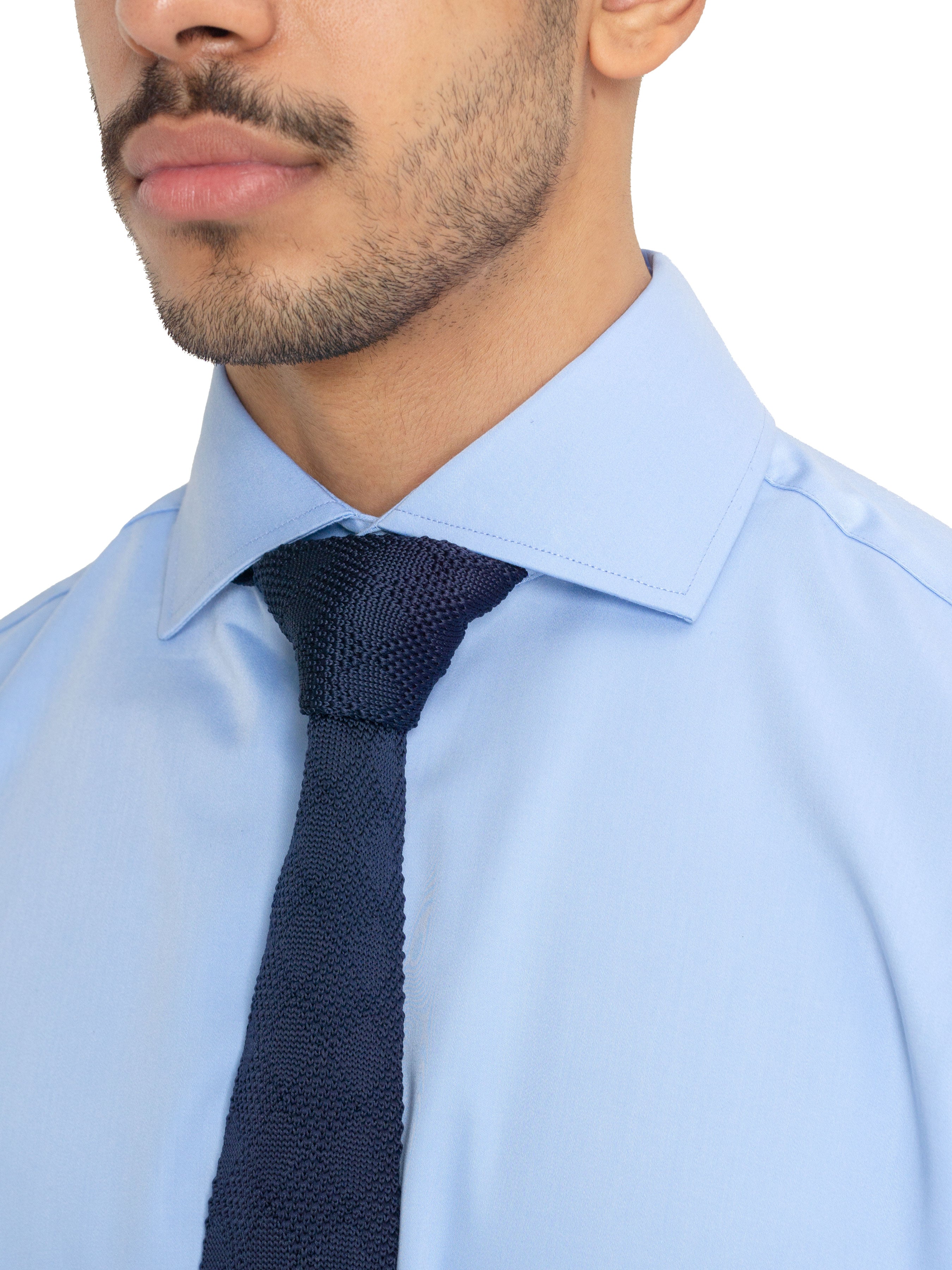 Formal Shirt - Light Blue Windsor Collar - Zeve Shoes