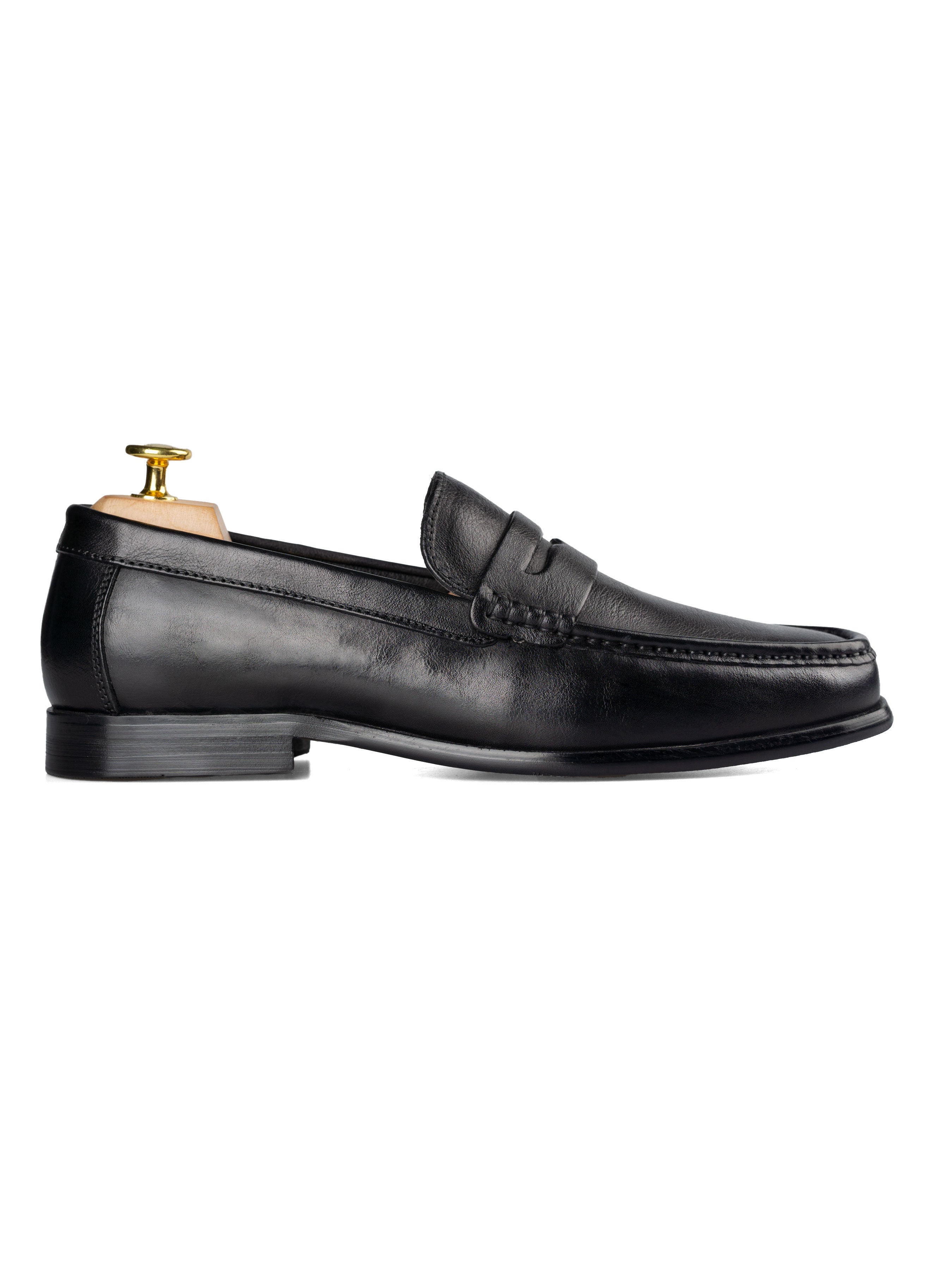 Penny Moccasin Loafer - Solid Black | Zeve Shoes