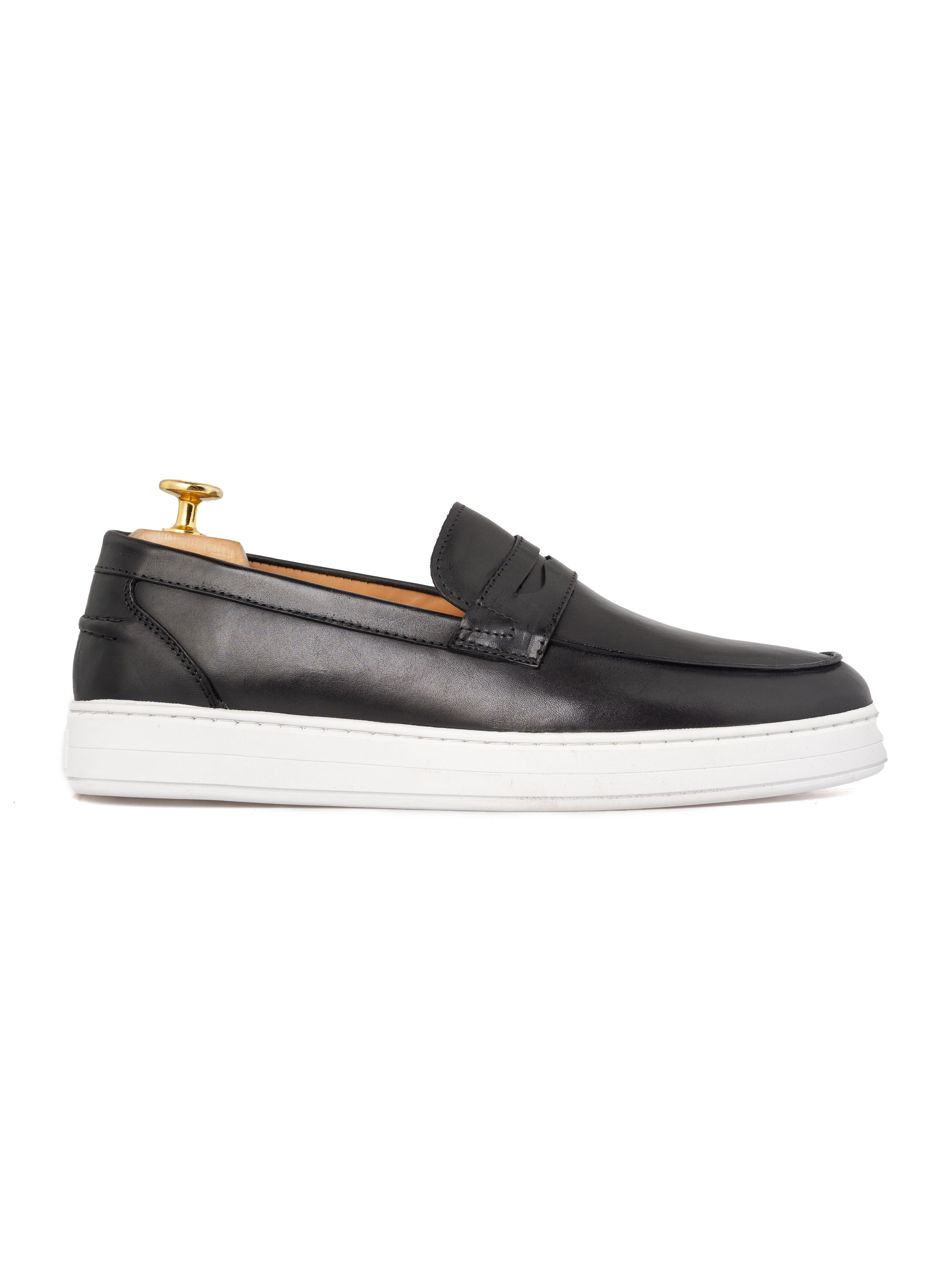 Penny Sneakers - Black Leather - Zeve Shoes