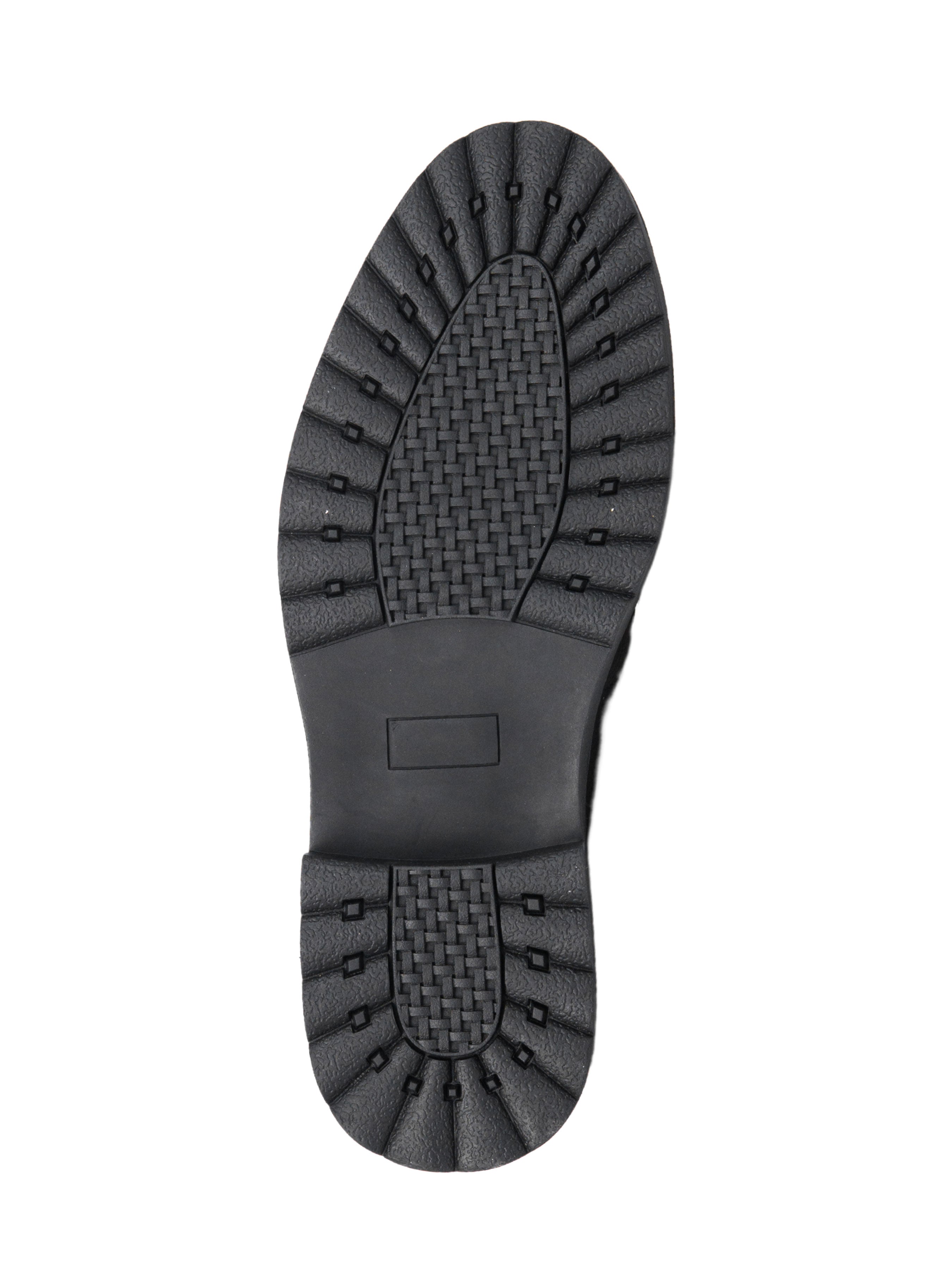 Rocky Tassel Loafer - Black Nubuck Leather (Combat Sole) - Zeve Shoes