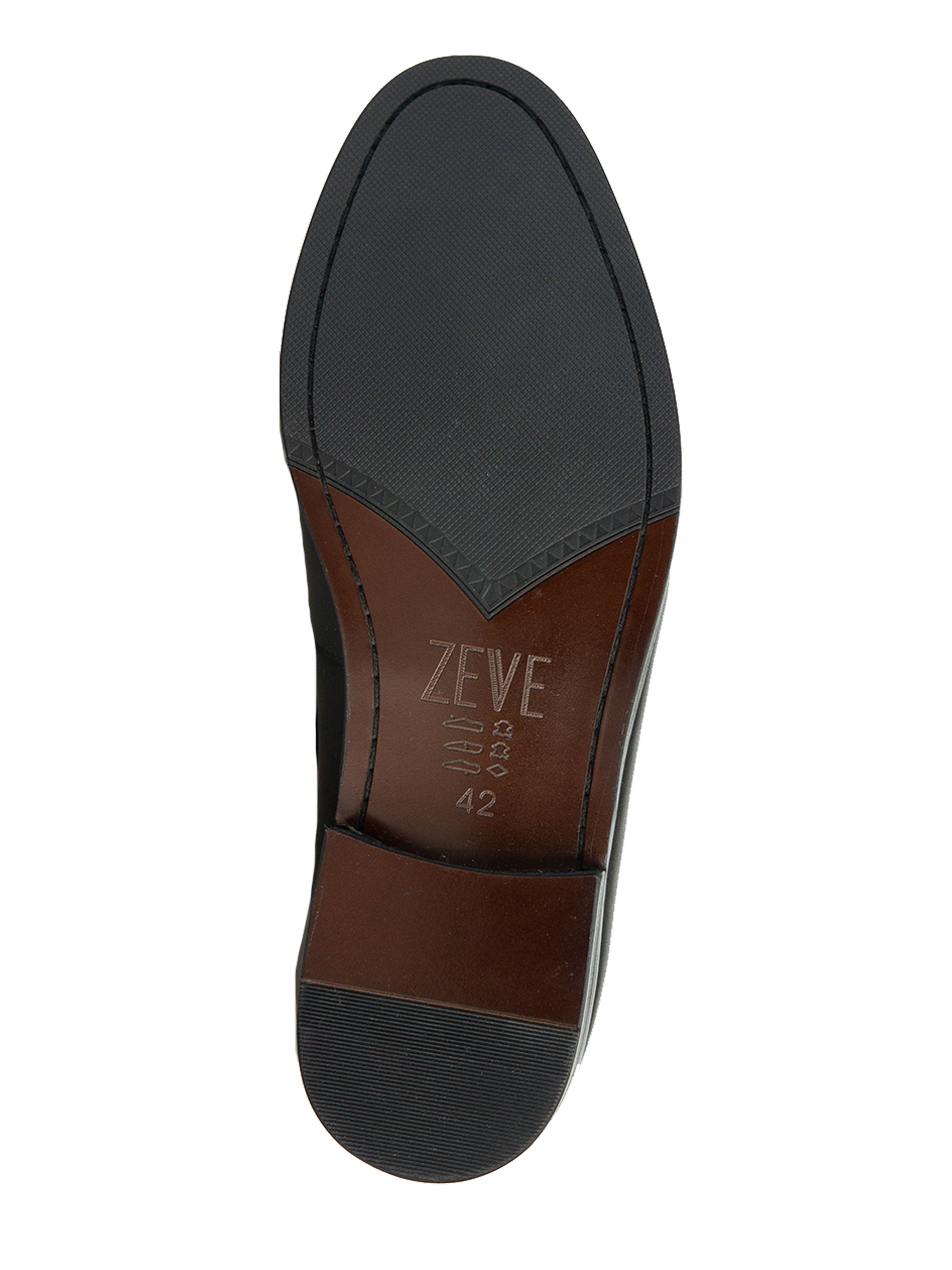 Belgian Loafer - Dark Brown Phyton Penny Strap with Studded Fringe (Hand Painted Patina) - Zeve Shoes